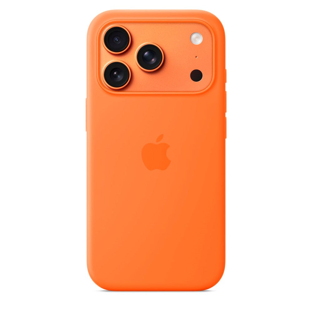 iPhone 17 Pro Original Apple Silikone Cover - MagSafe Kompatibel - Orange (MGFE4ZM/A)