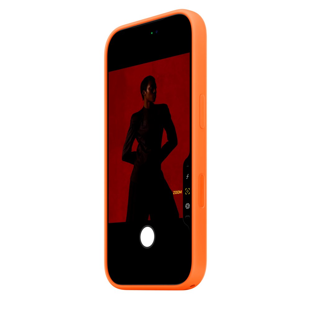 iPhone 17 Pro Original Apple Silikone Cover - MagSafe Kompatibel - Orange (MGFE4ZM/A)