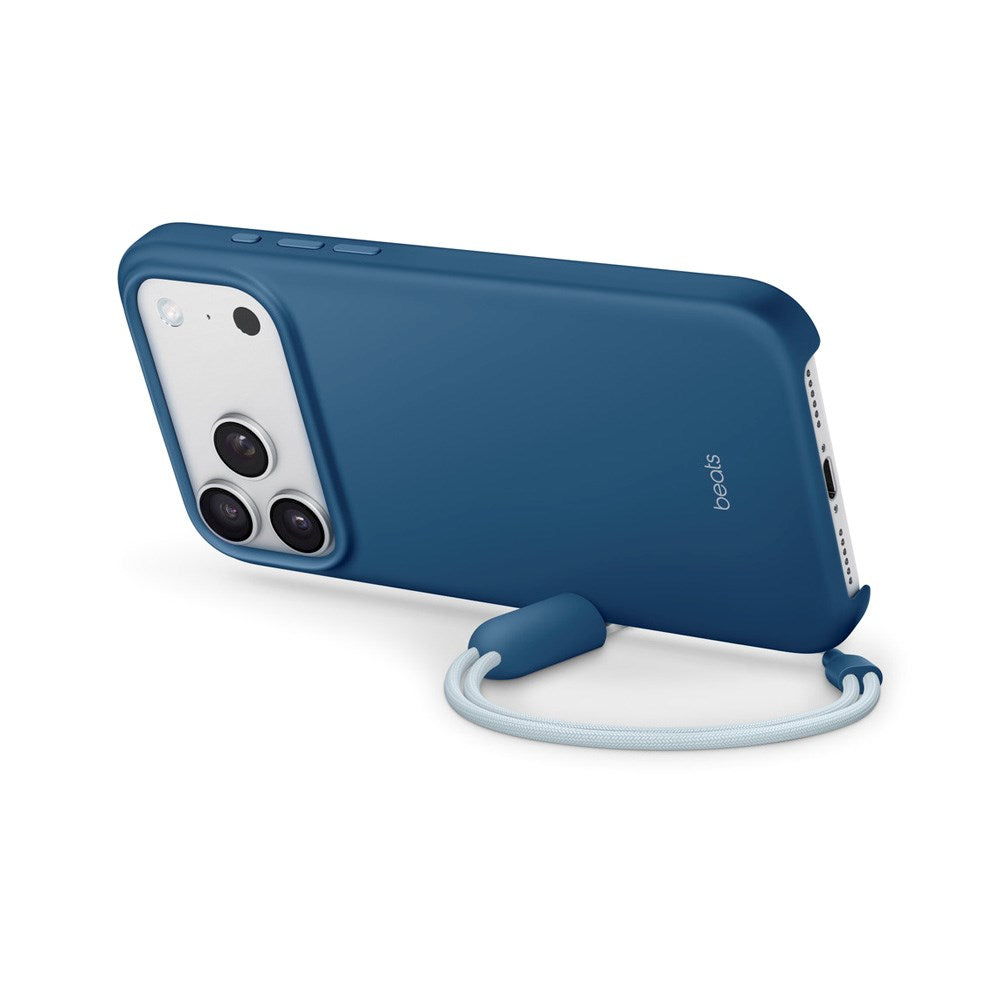 iPhone 17 Pro Max Beats Cover m. Strop - MagSafe Kompatibel - Bedrock Blue