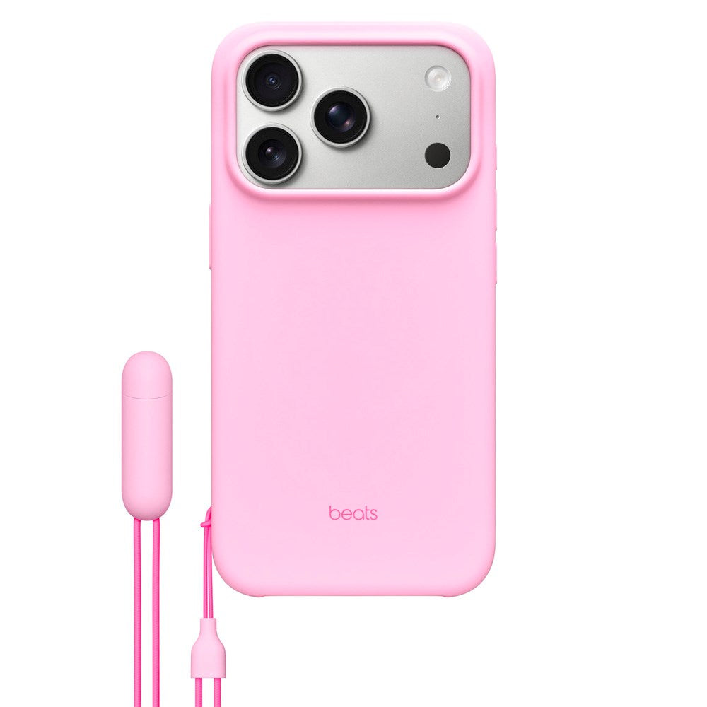 iPhone 17 Pro Beats Cover m. Strop - MagSafe Kompatibel - Pebble Pink
