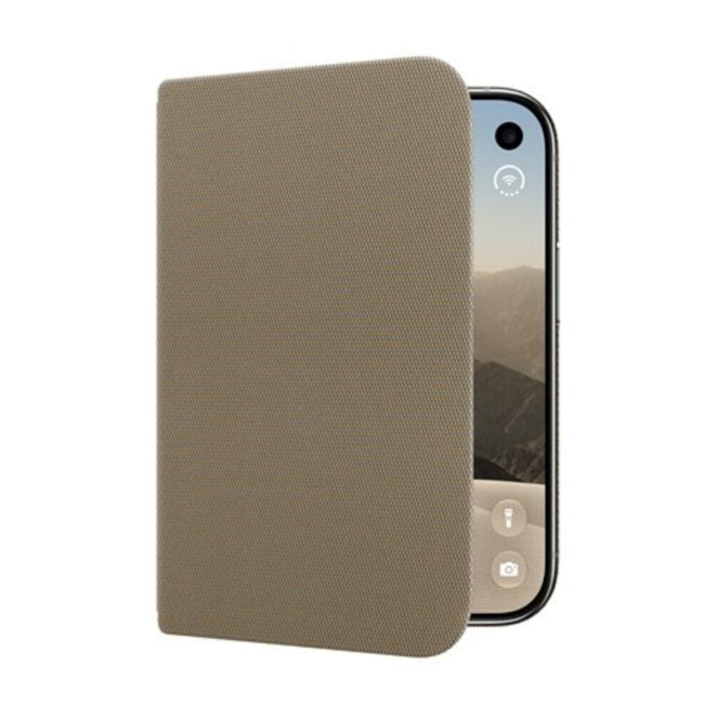 Original Apple iPhone Duo Folio Cover m. Kickstand - MagSafe Kompatibel - Taupe (MKR64ZM/A)