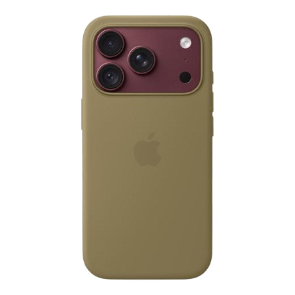 iPhone 18 Pro Original Apple Silikone Cover - MagSafe Kompatibel - Olive (MK8V4ZM/A)