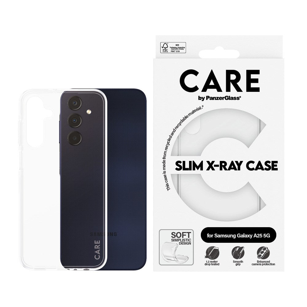 CARE by PanzerGlass Samsung Galaxy A25 5G FASHION X-Ray Soft Basic Bakdeksel - Gjennomsiktig