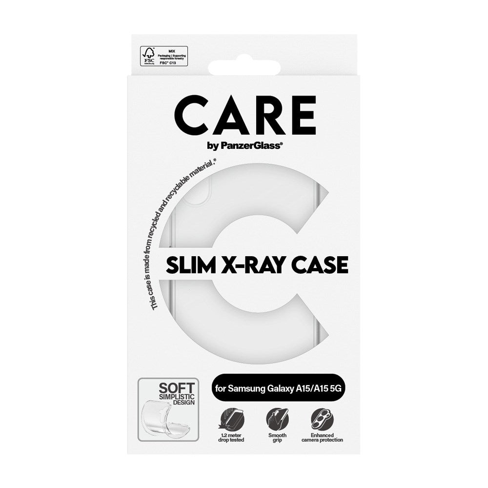 CARE by PanzerGlass Samsung Galaxy A15 / A15 (5G) FASHION X-Ray Soft Basic Bakdeksel - Gjennomsiktig