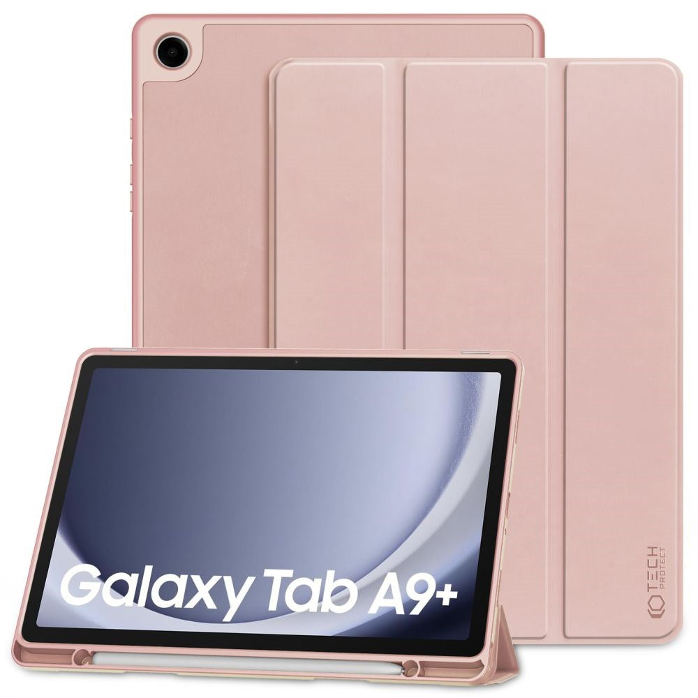 Samsung Galaxy Tab A9+ (Plus) Tech-Protect SC Tri-Fold deksel - Rosa