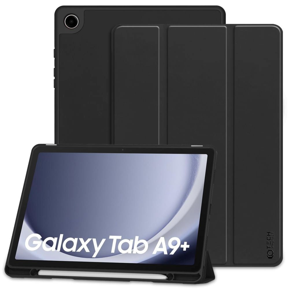 Samsung Galaxy Tab A9+ (Plus) Tech-Protect SC Tri-Fold deksel - Svart