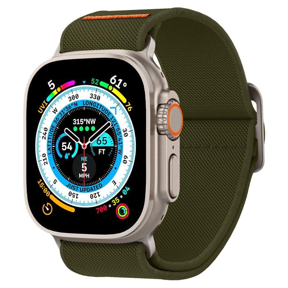 Spigen Fit Lite Ultra Apple Watch (42/44/SE/45/46/49 mm) stropp - Khaki Grønn