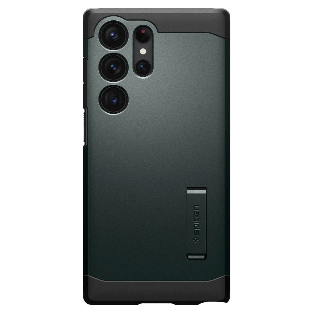 Samsung Galaxy S23 Ultra Spigen Tough Armor-deksel m. Stativ - Svart