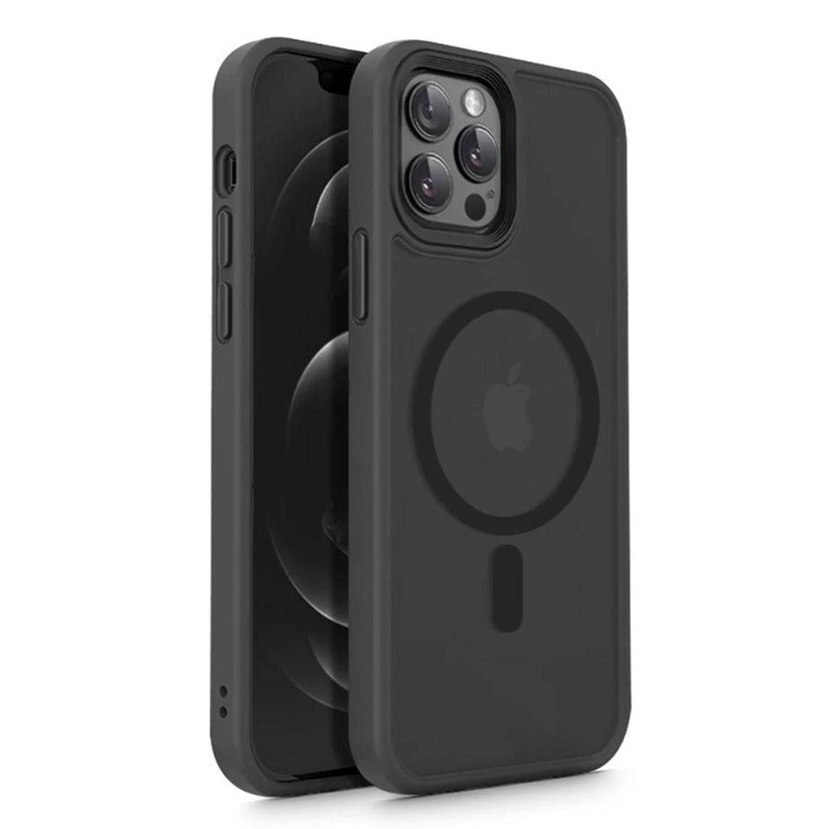 iPhone 12 / 12 Pro Tech-Protect Magmat-deksel - MagSafe-kompatibel - Matt svart