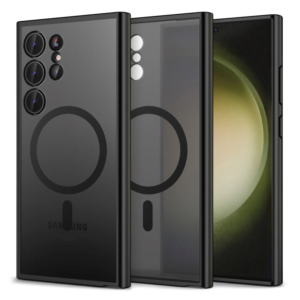 Samsung Galaxy S24 Ultra Tech-Protect Magmat Bakdeksel - MagSafe-kompatibelt - Matt Svart