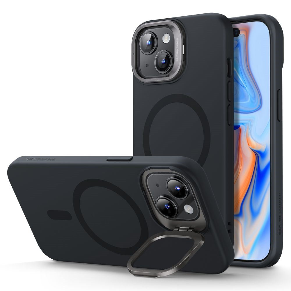 iPhone 15 Plus ESR Cloud Kickstand Halolock Bakdeksel - MagSafe-kompatibel - Svart
