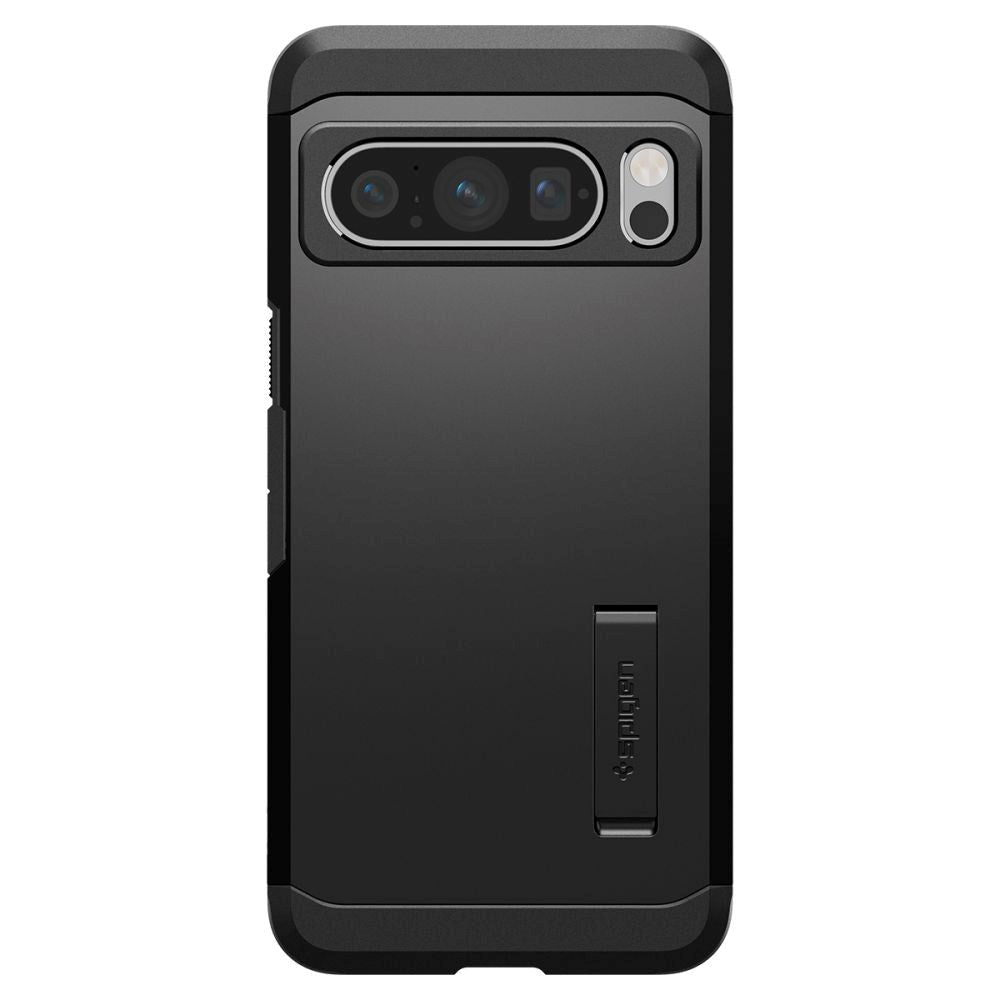Google Pixel 8 Pro Spigen Tough Armor Case m. Stativ - Svart