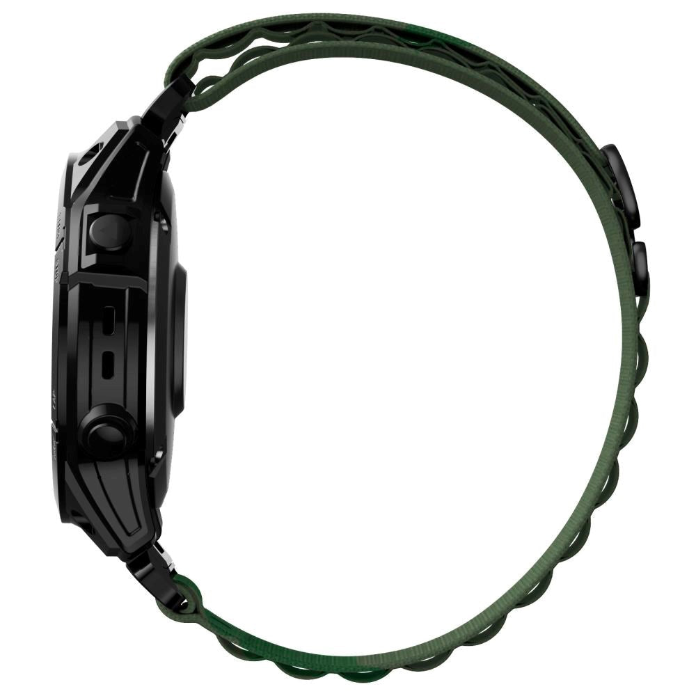Universal Garmin 22 mm QuickFit Tech-Protect Nylon Pro Strap - Grønn