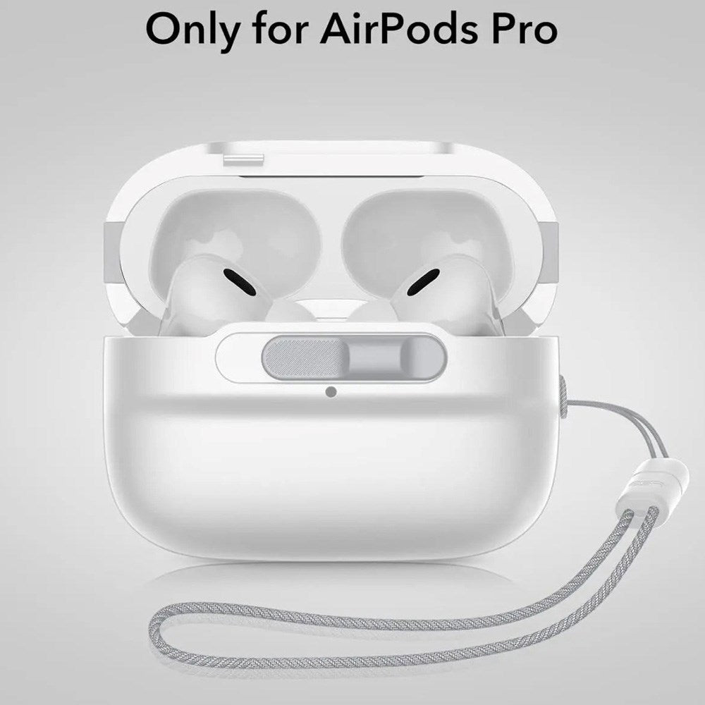 AirPods Pro (1. og 2. generasjon) ESR HaloLock Pulse-deksel - MagSafe-kompatibel - Hvit