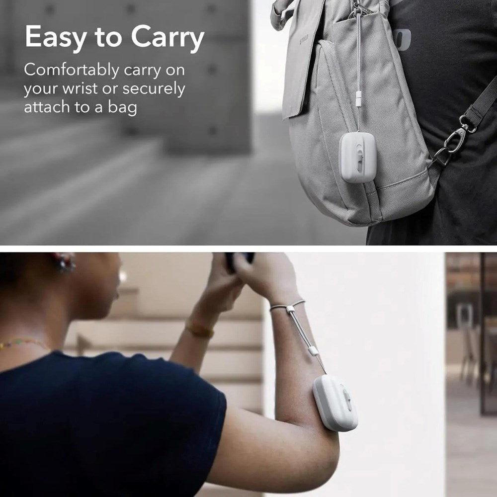 AirPods Pro (1. og 2. generasjon) ESR HaloLock Pulse-deksel - MagSafe-kompatibel - Hvit