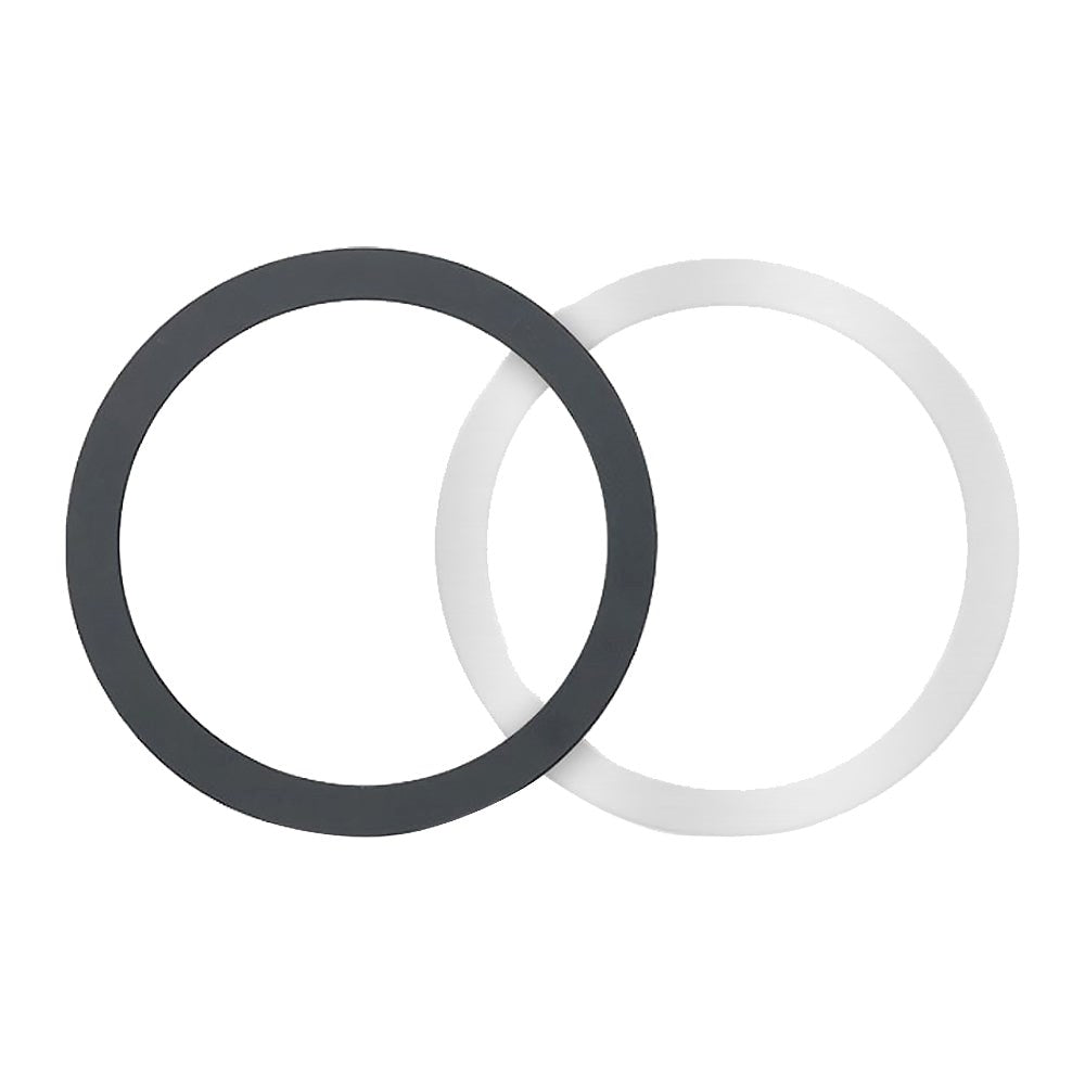 Tech-Protect Magnetisk Ring - MagSafe-kompatibel - 2 Pack - Svart / Sølv