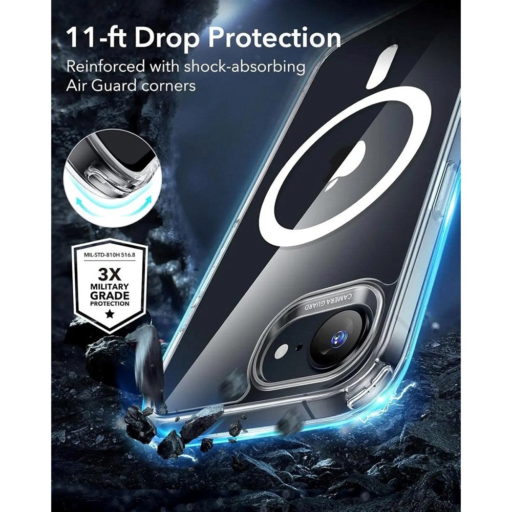 iPhone 16e - ESR Classic Hybrid Cover - MagSafe Kompatibel - Gennemsigtig