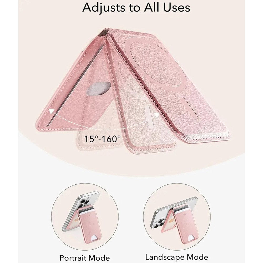 ESR MagSafe Kortholder m. Indbygget Ståfunktion - Lyserød