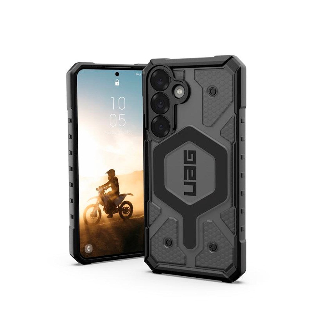 Samsung Galaxy S25 UAG PATHFINDER Series Bagside Cover - Qi Kompatibel - Clear / Ash