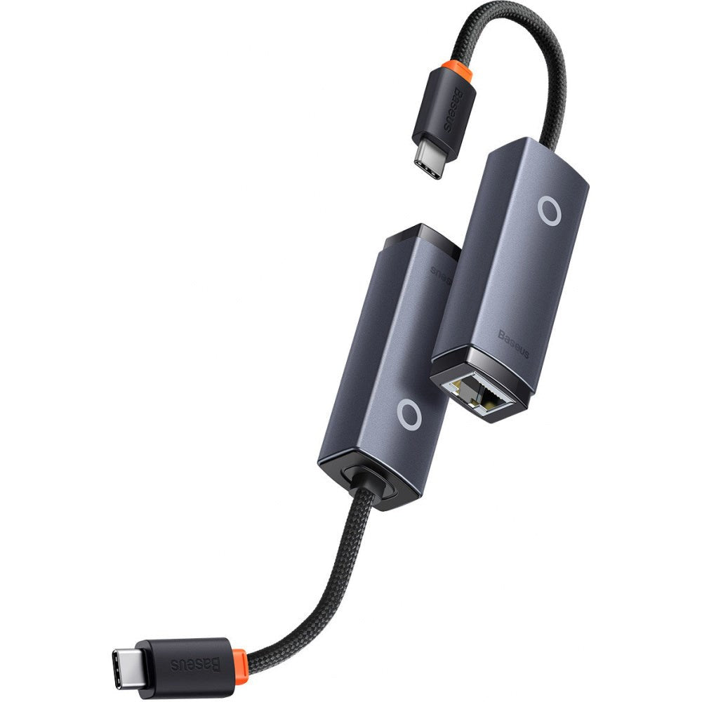 Baseus Adaptor USB Typ C til RJ45 Lan - Grå