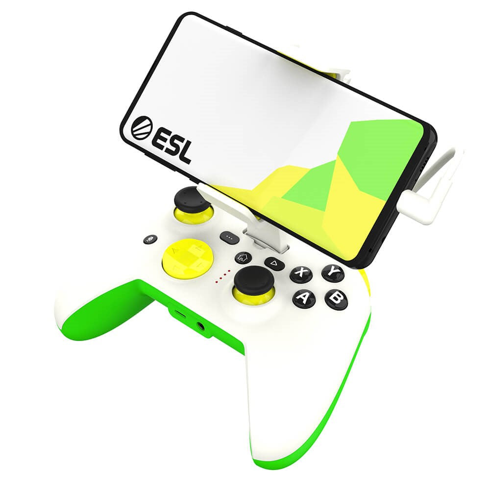 RiotPWR ESL-kontroller for USB-C Android-telefoner - Hvit / Grønn