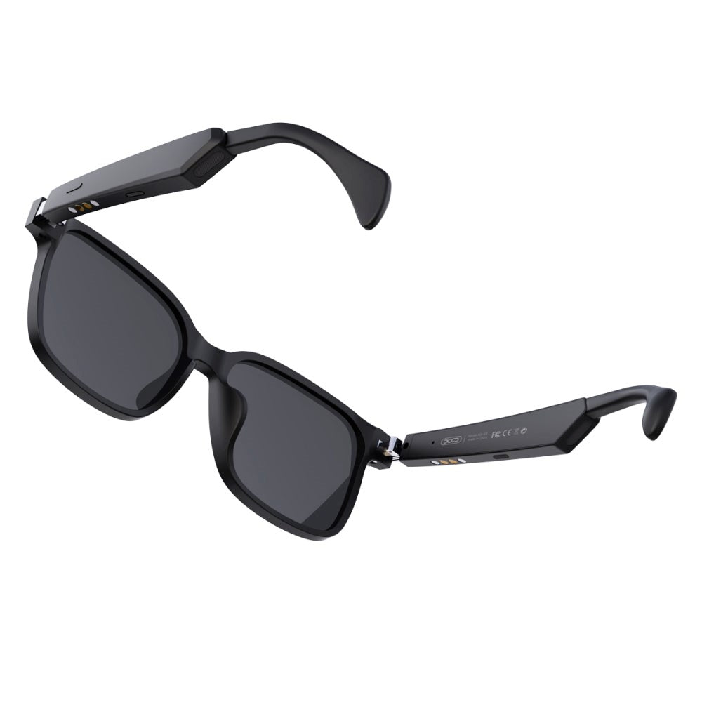 XO E5 Bluetooth Solbriller UV400 Nylon m. Højtaler & Mikrofon - Sort