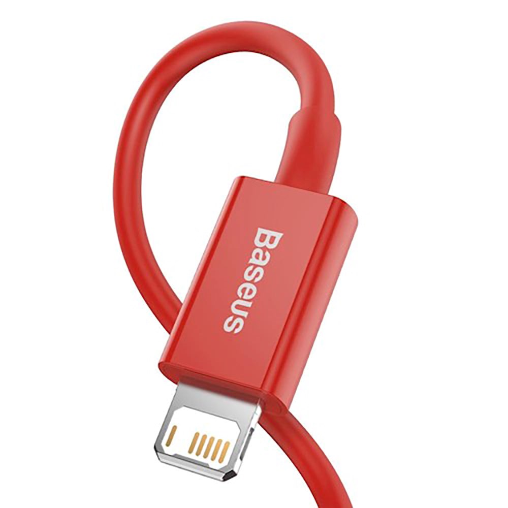 Baseus Superior Series 1m USB-A til Lightning-kabel - Rød
