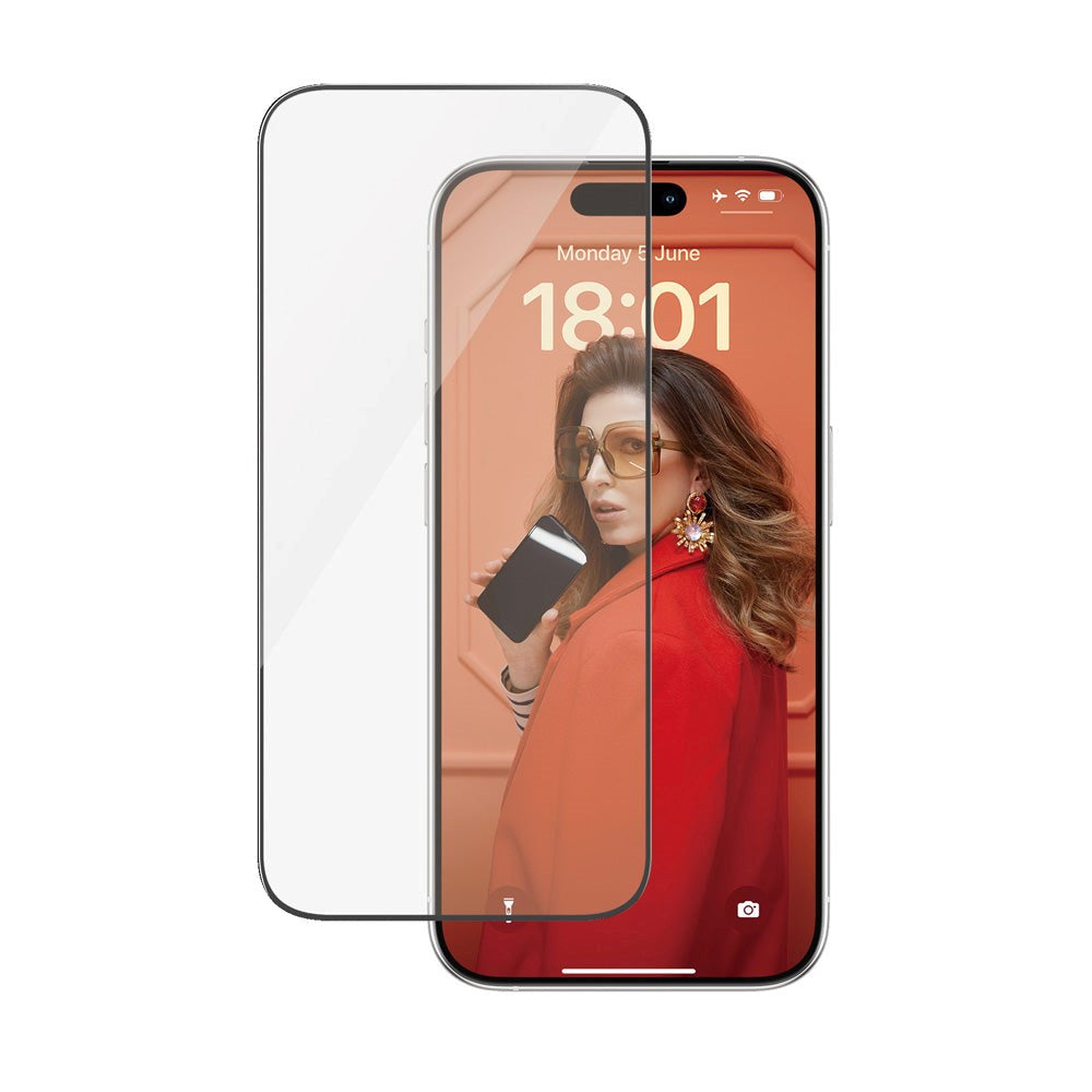 iPhone 15 Pro PanzerGlass Ultra Wide Fit Beskyttende glass m. EasyAligner - Diamantstyrke - Gjennomsiktig