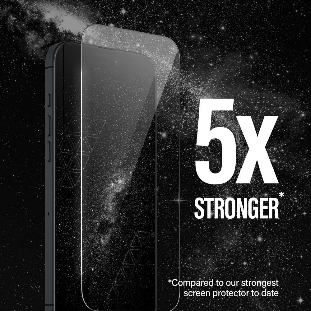 iPhone 16 Pro Max PanzerGlass Ultra Wide Fit Ceramic Beskyttelsesglas m. EasyAligner - Sort Kant