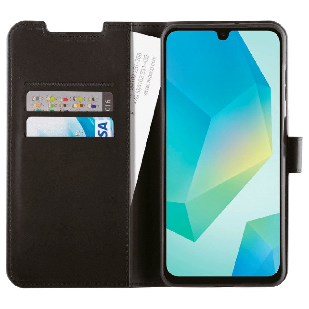 Vivanco Classic Wallet Flip Cover m. Lommebok - Samsung Galaxy A16 - Svart