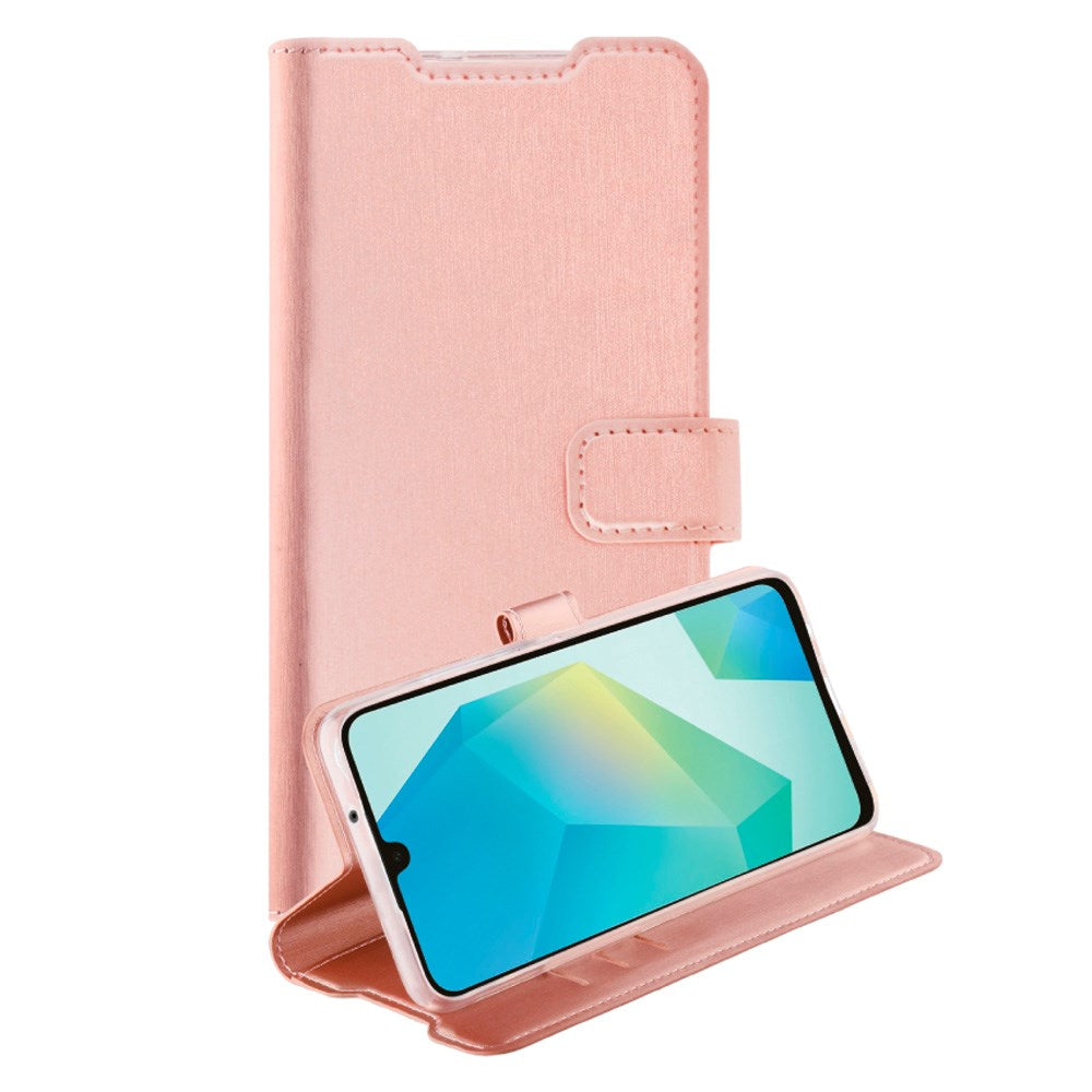 Vivanco Classic Wallet Flip Cover m. Lommebok - Samsung Galaxy A16 - Rosa