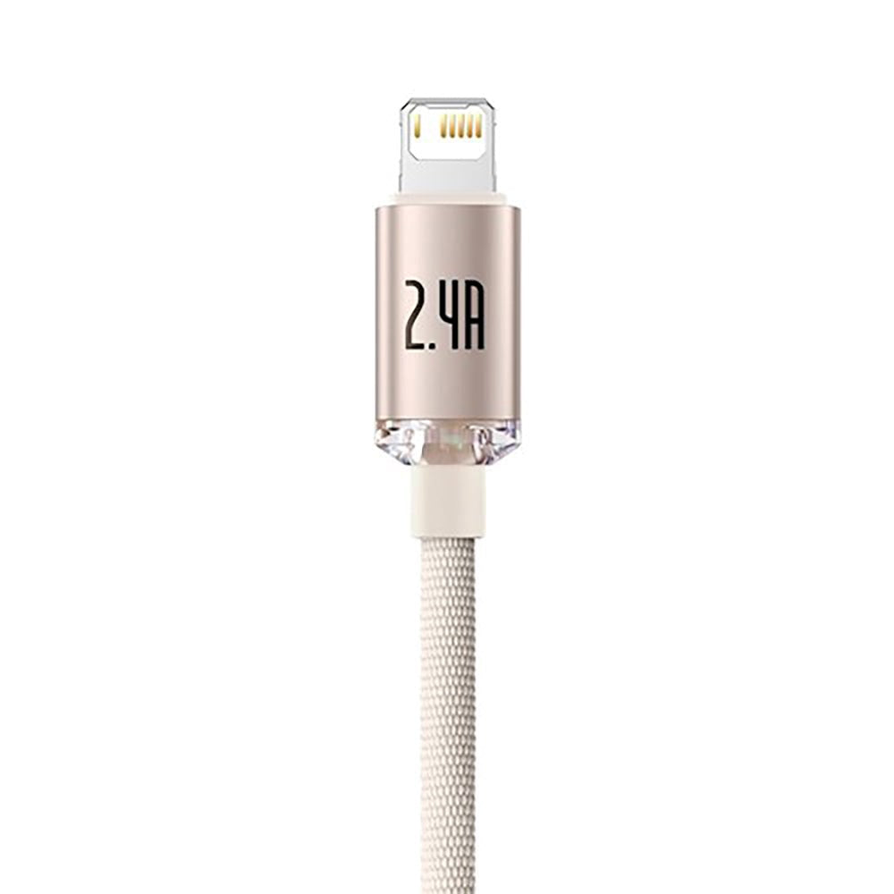 Baseus Crystal Shine Cable Lightning 12W - 2m - Rosa