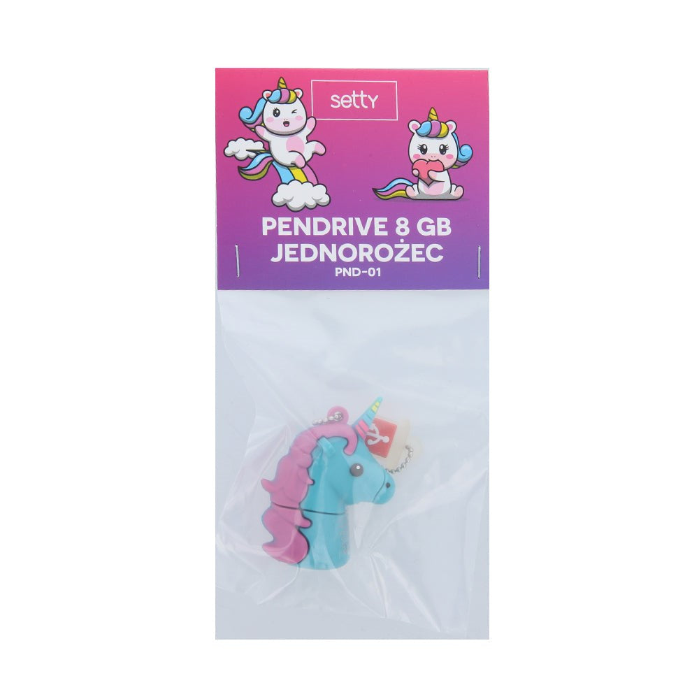 Setty USB-plugg m. 8 GB - Unicorn