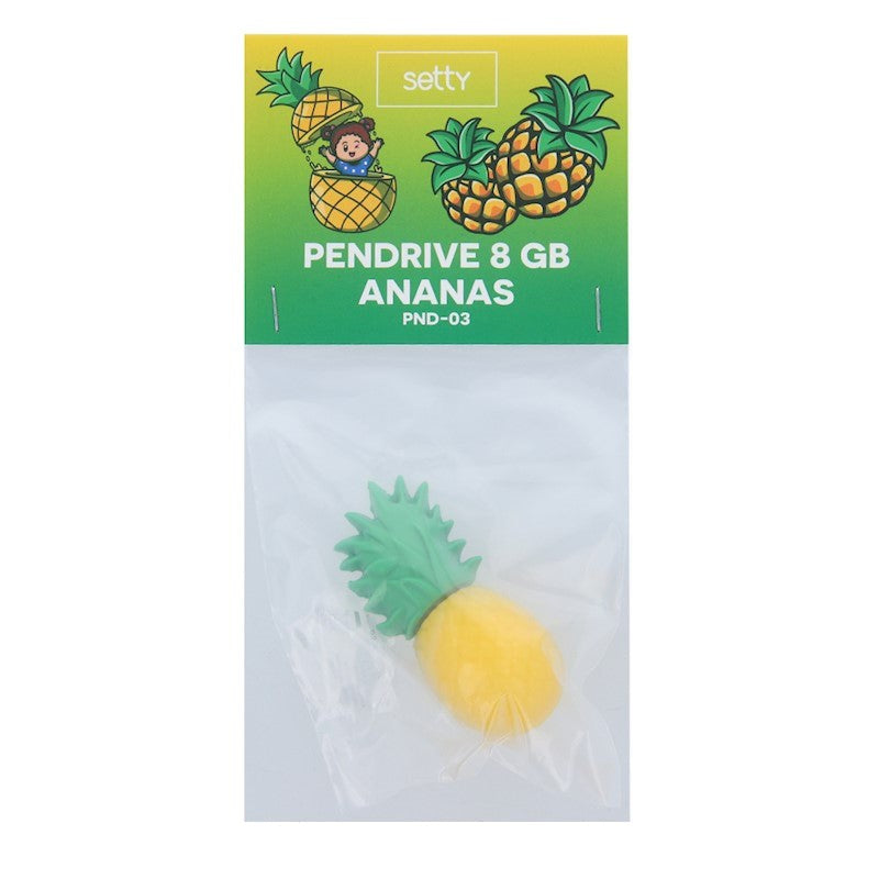 Setty USB-plugg m. 8GB - Ananas