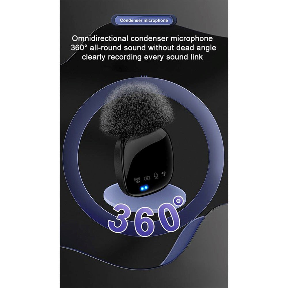 Lippa Pro 2nd trådløs mikrofon m. USB-C - Svart