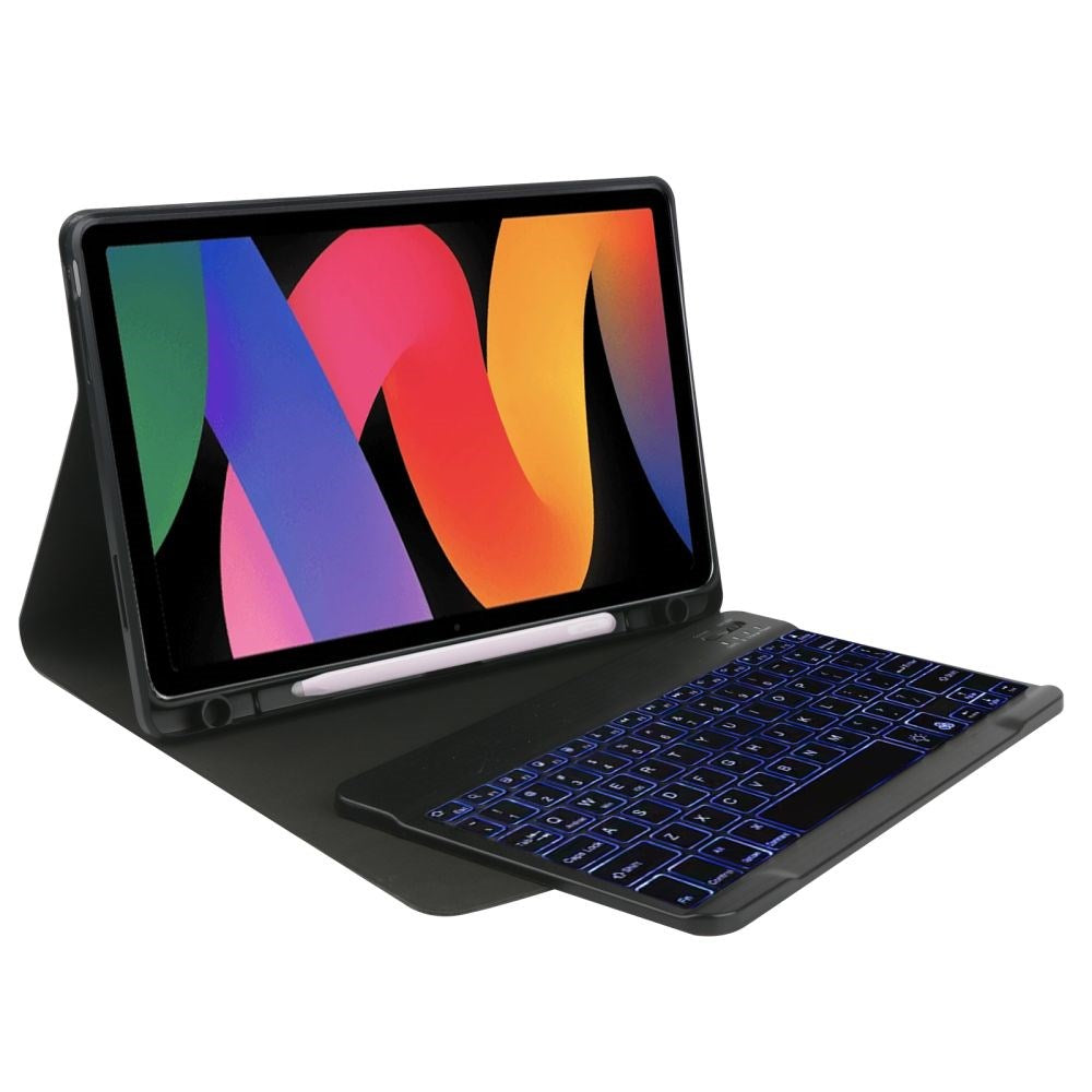 Xiaomi Redmi Pad SE Tech-Protect tastaturdeksel m. Blyantholder - Engelsk layout - Svart