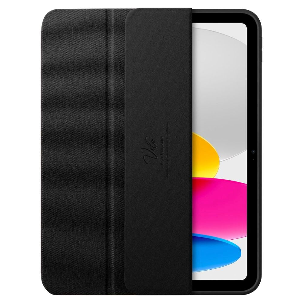 iPad 11" (2025) / iPad 10.9" (2024/2022) Spigen Urban Fit Stof Flip Cover m. Pen Holder - Sort