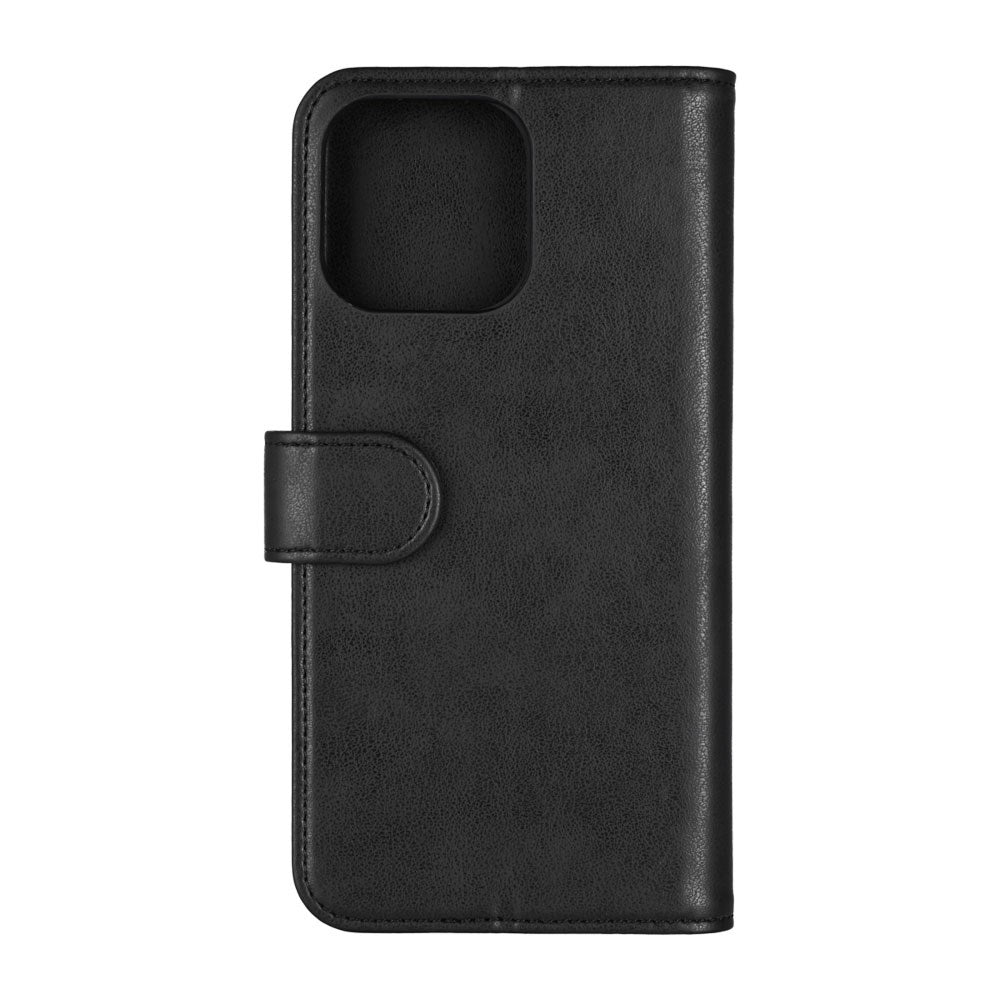 iPhone 16 Pro Max Essentials Kunstlæder Flip Cover - Sort