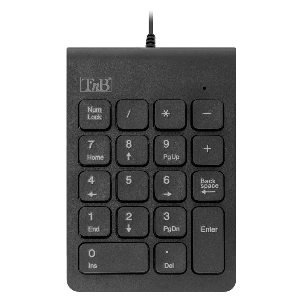Kablet numerisk tastatur - T'NB - Svart