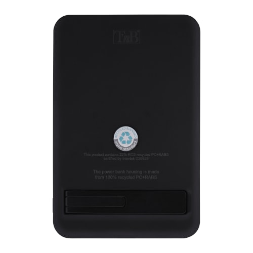 T'NB 5000 mAh MagSafe Powerbank med stativ - Svart