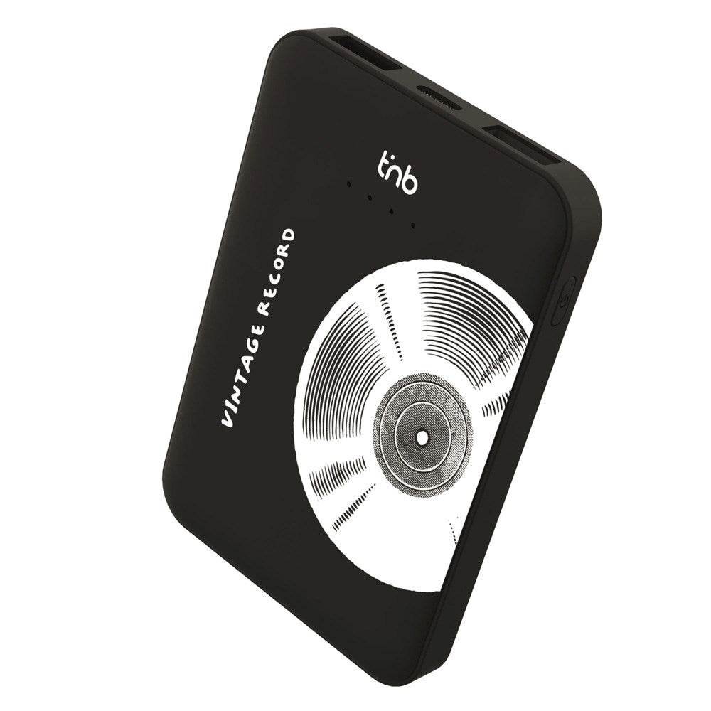 T'NB Powerbank 5000mAh - 20W - 2 x USB-A - 1 x USB-C - Vinyl Design