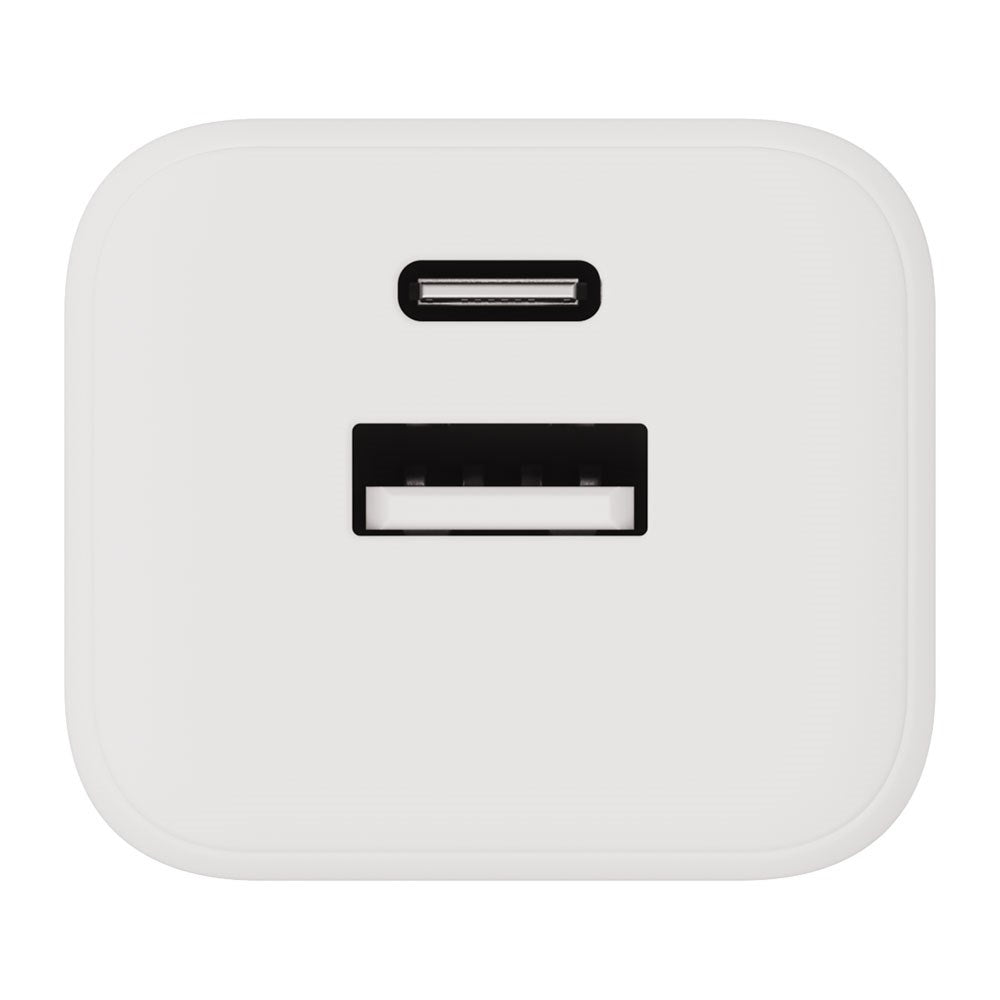 X2O Vægoplader m. 1x USB-A / 1x USB-C / 1x USB-C Kabel - 1.2m / 35W - Hvid