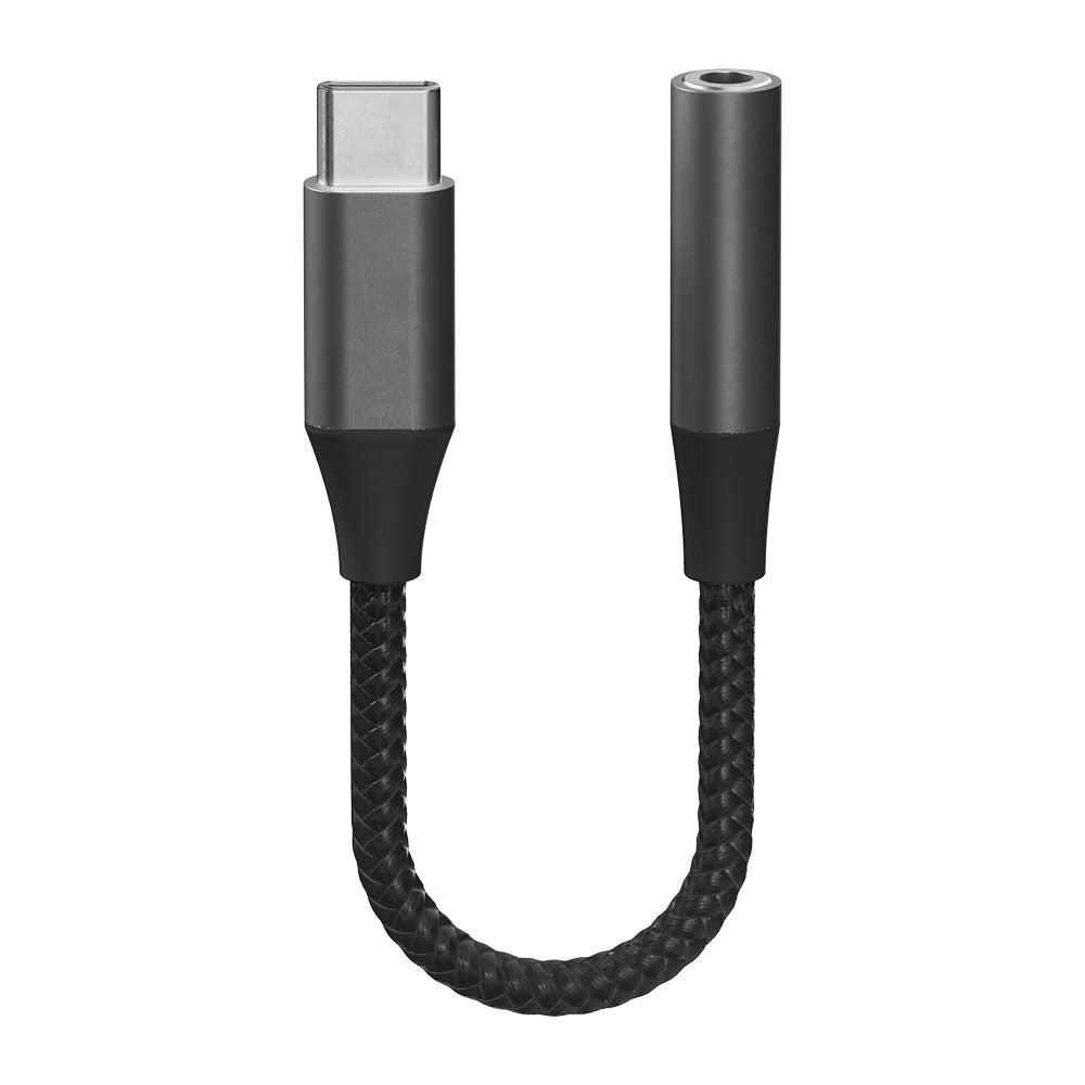 X2O Longlife USB-C til Minijack Lyd Adapter - 0.1m - Sort