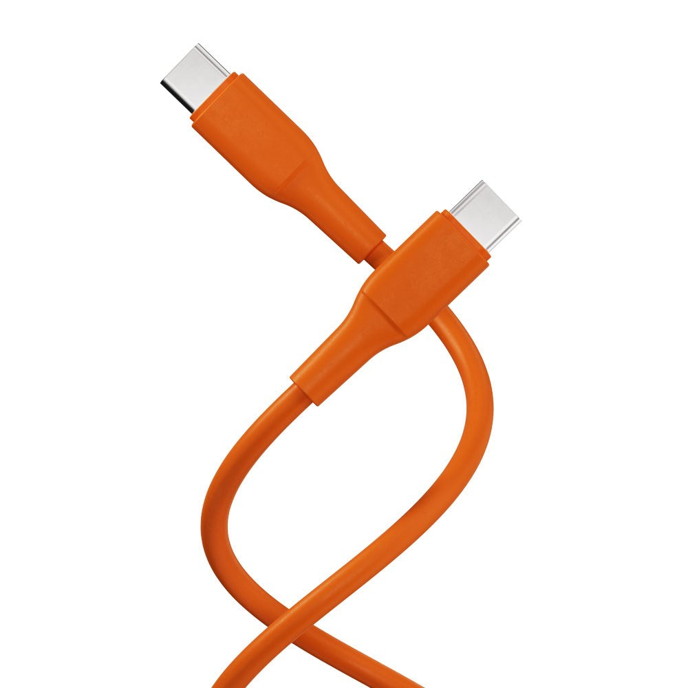 X2O Superflex USB-C til USB-C Kabel - 1.5m / 60W - Orange