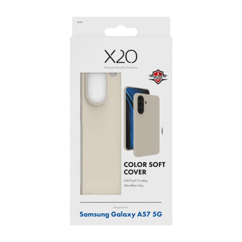 Samsung Galaxy A57 X2O Color Soft Bagside Cover - Beige