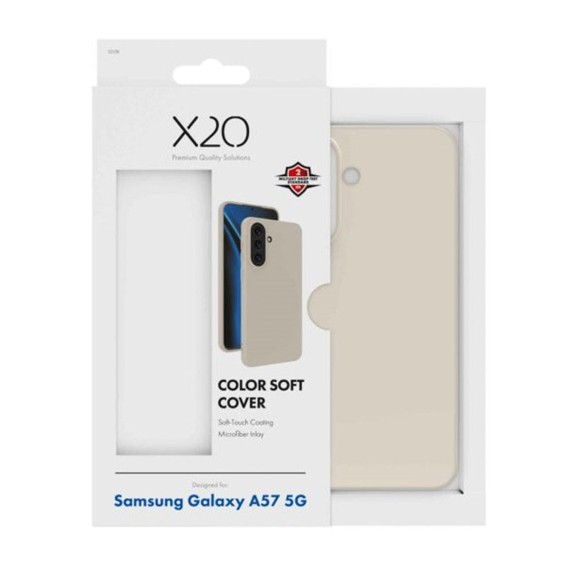 Samsung Galaxy A57 X2O Color Soft Bagside Cover - Beige