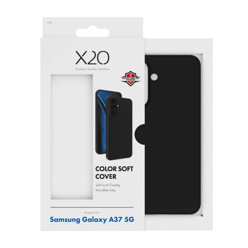 Samsung Galaxy A37 X2O Color Soft Bagside Cover - Sort