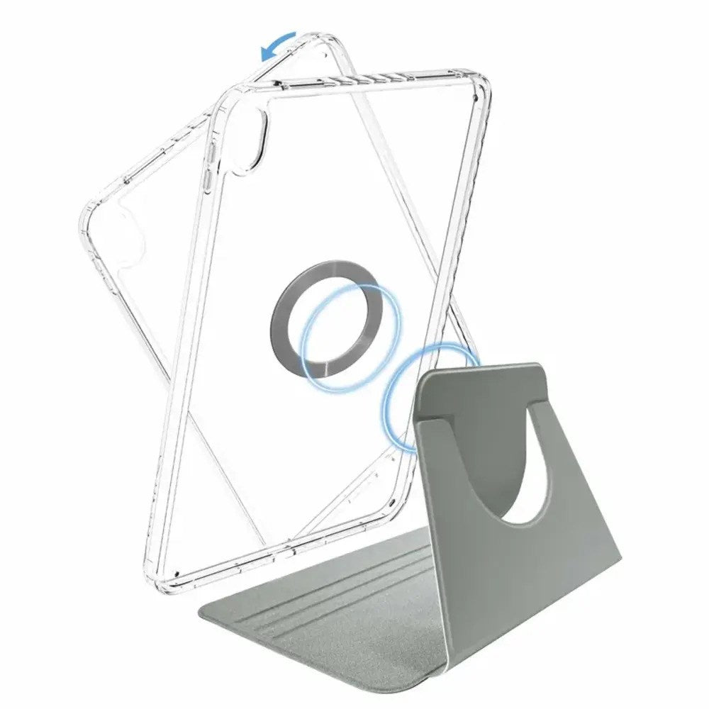 iPad 11" (2026 / 2025) / 10.9" (2024 / 2022) X2O 2-in-1 Mag Folio Flip Cover - Grå