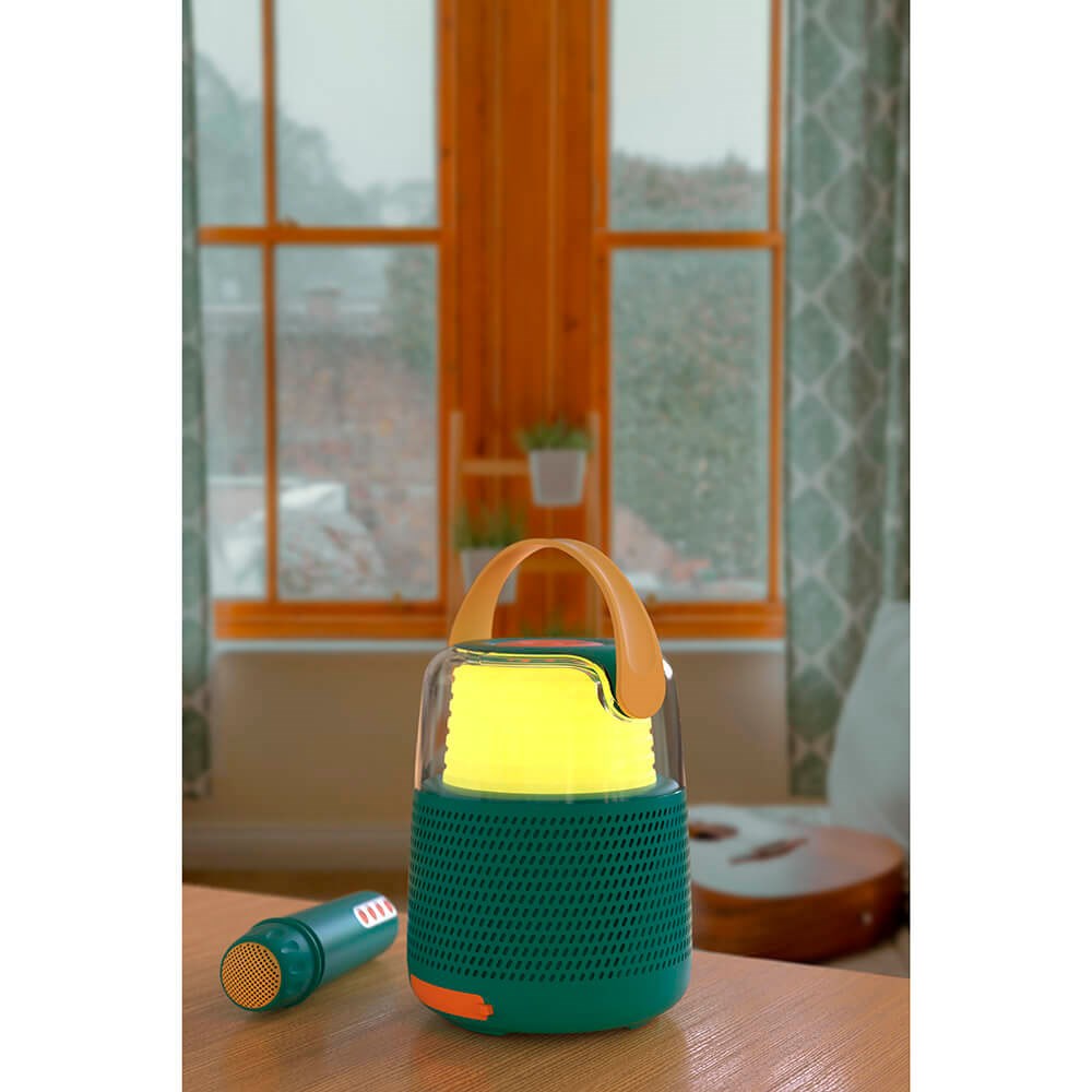 MOB Højtaler Karaoke Sæt m. Mikrofon - Grøn