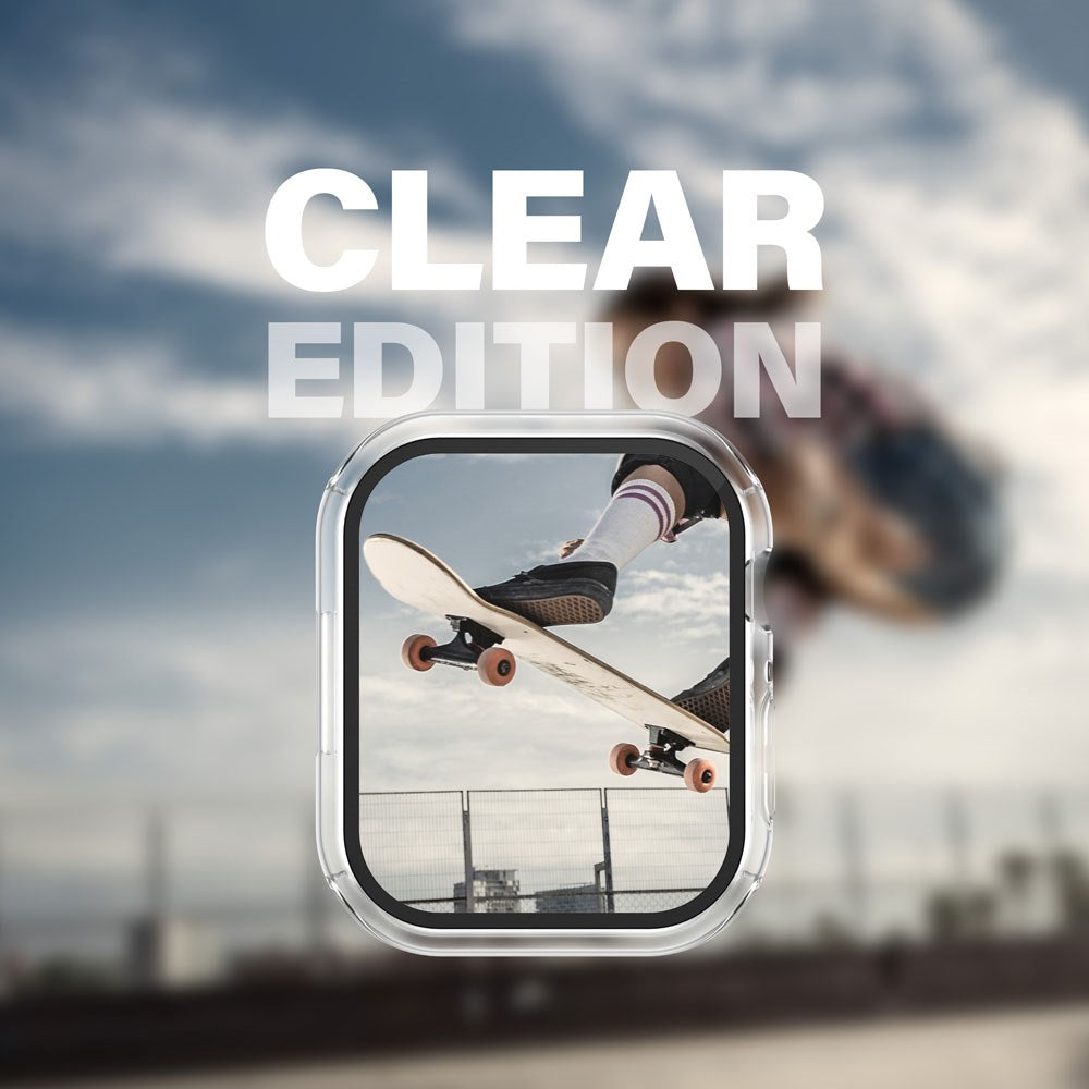 PanzerGlass Apple Watch 10 (42 mm) Snappie Full Body Slim Cover + innebygd skjermbeskytter - Gjennomsiktig